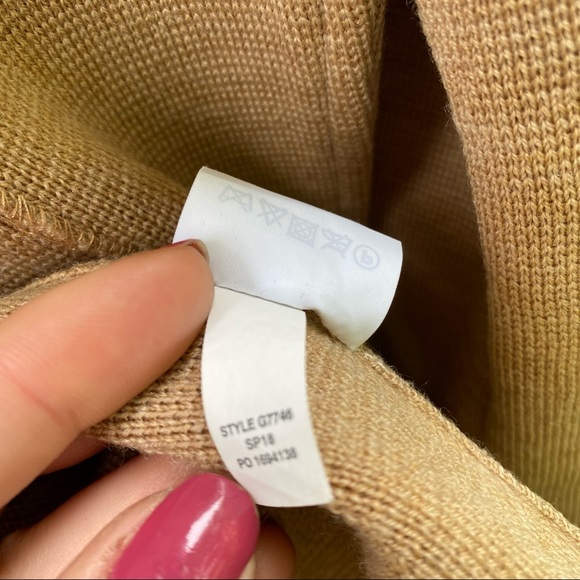 J Crew Sophie Open Front Sweater Blazer Tan Small - Picture 16 of 16